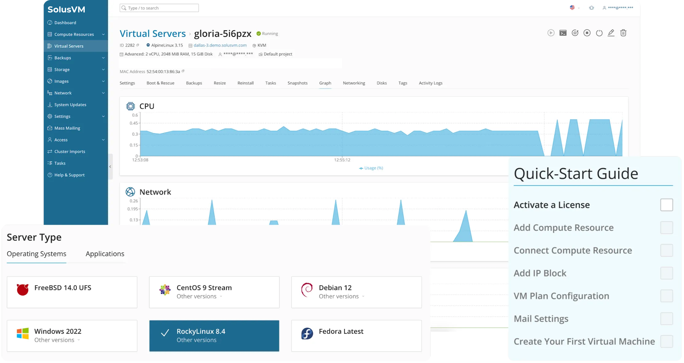 SolusVM: Virtualization Management Platform